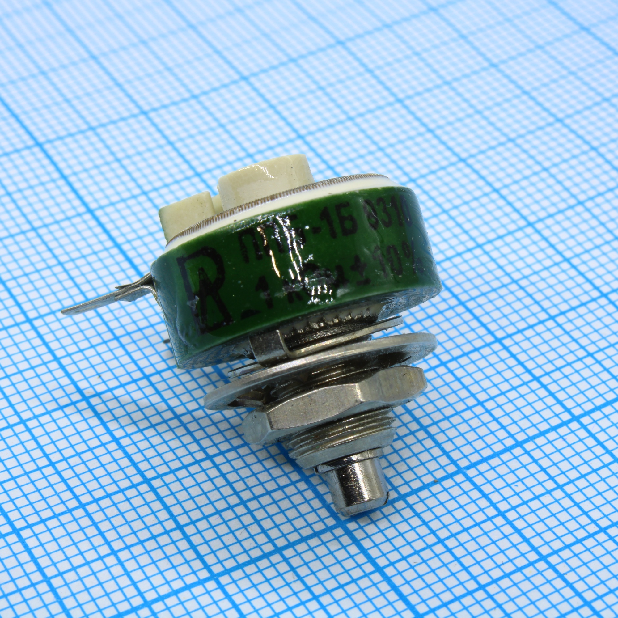 ППБ-1Б   1К ±10% - Резистор переменный проволочный 1кОм ±10% 1Вт