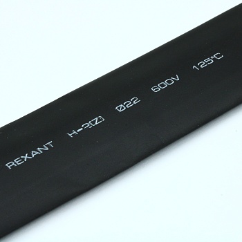 Трубка термоусадочная ТУТ нг 22,0/11,0 черная - 1м, не поддерживает горение