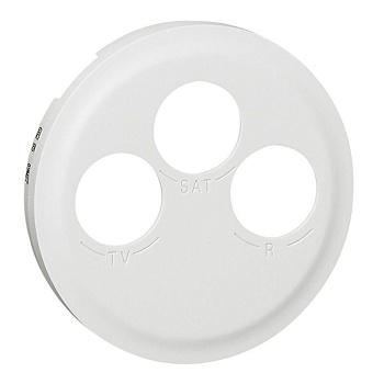 Celiane Лицевая панель для розетки телевизионной TV/FM/SAT белая 068285
