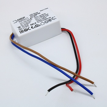 CC18W700 - AC-DC, 18Вт, токовый выход, вход 198…264В AC, выход 700мА/16…25В, ККМ, в кожухе 58х36х23мм, -20…+50°С