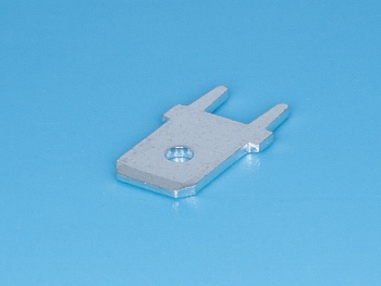 TA-M - Клемма ножевая 6,3мм, вилка на плату, кратно 100шт.