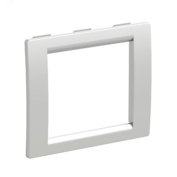 Рамка 2мод. универс. под Brava/VIVA/45х45 сер. металлик F00011G