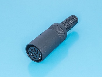 DN-8F2 - Гнездо DIN 8 контатков на кабель, 41 градус