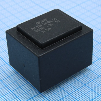 FWE130427 - Трансформатор 230/115В, 50-60Гц (1-5), 24В/0.063А, 1.5ВА (7-9)