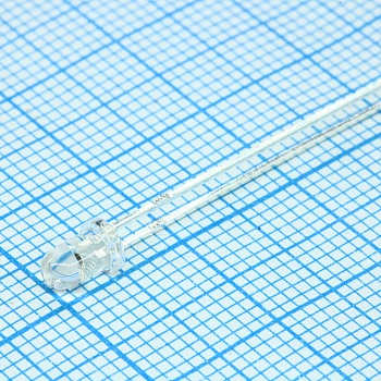 FYL-3014PGC - Светодиод 3мм/зеленый/520нм/8500мкд/прозрачный/35°