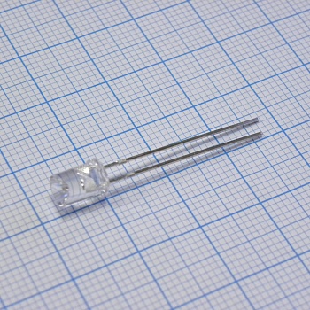 FYL-5033SURC1M - Светодиод 5мм/красный/630нм/330мкд/прозрачный/110°/цилиндр с конусообразным углублением