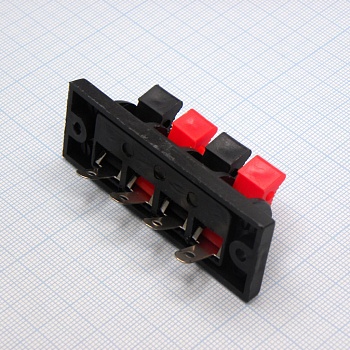 Зажим 4 конт. с фланцем - терминал