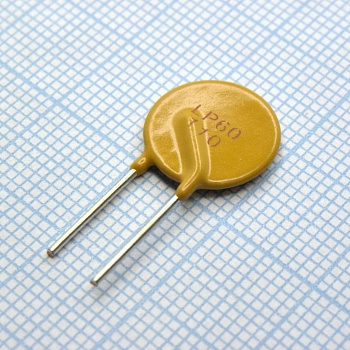 LP60-110F - Самовосстанавливающийся предохранитель PTC 1.1A(hold) 2.2A(trip) 60V 40A 1.51W 8.2s 0.14Ohm Radial 13 X 3.1mm, Bulk