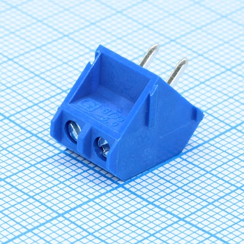 GT330-5.0-02P-12-00 - Винтовой клеммный блок c рельефной обоймой, 2 контакта. Серия GT300-5.0