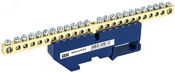 Шина N "ноль" на DIN-изол ШНИ-6х9-24-Д-С YNN10-69-24D-K07