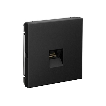 ARTGALLERY РОЗЕТКА компьютерная RJ45, кат. 5е, механизм, КАРБОН GAL001083