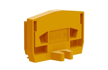 Торцевая крышка 254626 - Торцевая крышка для мини клемм цвет: оранжевый