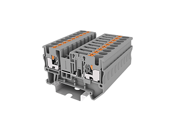 Клемма с размыкат. TP4-TG-GY - Клемма с размыкателем, тип фиксации провода: push-in, номинальное сечение: 4 мм кв., 20A, 500V, ширина: 6,2 мм, цвет: серый, тип монтажа: DIN 35