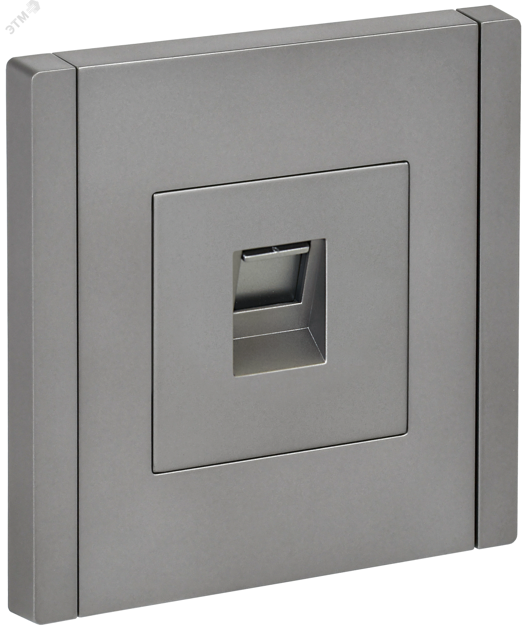 FORTE&PIANO Розетка компьютерная RJ45 кат.5E FP532 сталь IEK FP-K10-1-K46