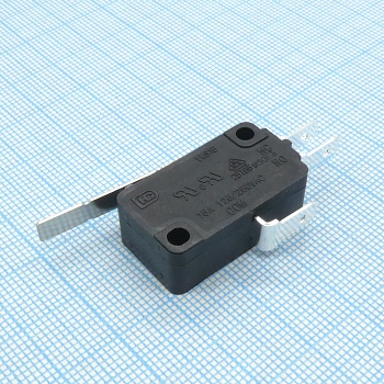 VMS15-02N-70G-G - Микропереключатель с рычажком 27.2мм 15А 250В 4.8мм