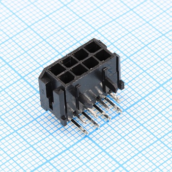 DS1073-04-2X4MRB6 - Разъем штыревой двухрядный угловой на плату