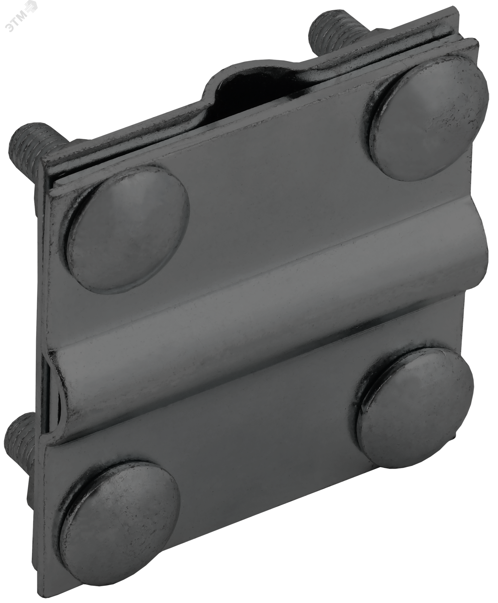 Зажим крестообразный с разделителем полоса/пруток-полоса/пруток 40/12мм оцинкованная сталь TD IEK ZCC18-13-1-12-40