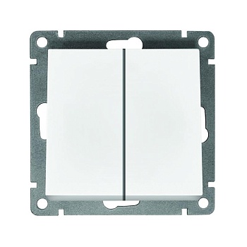 Выключатель 2-кл. СП Афина 10А IP20 механизм бел. A0023