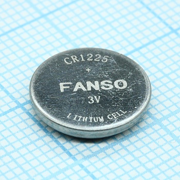 CR1225 - Li, MnO2 батарея типоразмера R12, 3В, 0.05Ач, стандартная форма, -20...70 °C