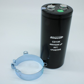 GBK822M2G76H0BZVG5S00 - Конденсатор алюминиевый электролитический с выводами под винт 400VDC 8200uF 20% 76*170mm 12000h 20A без шпильки