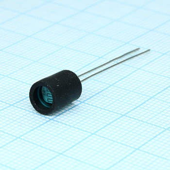 5516F - Фоторезистор 5мм 540нм 90мВт, выводы в термоусадке с фильтром