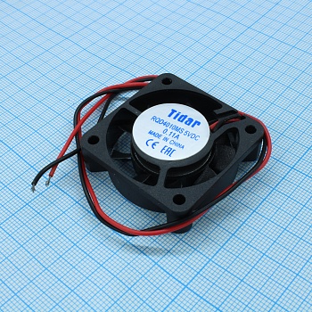 RQD 4010MS 5VDC - Вентилятор 5В 40x40х10мм, 6000 об/мин., 9.9м3/час, 21.5дБ, подшипник скольжения, тип вывода - провод