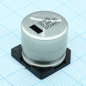 EEVFK2A331M - Конденсатор алюминиевый электролитический 330мкФ 100В ±20% (18 X 16.5мм) для поверхностного монтажа 0.153 Ом 917мА 5000час 105°С автомобильного применения лента на катушке