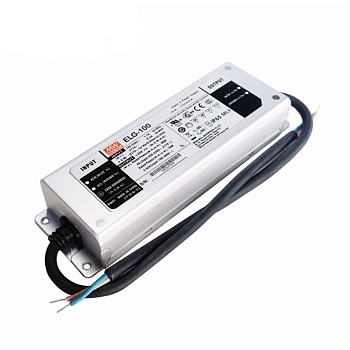 ELG-100-48A - AC-DC, 96Вт, IP65, вход 100…305В AC, 47…63Гц/142…431В DC, ККМ, выход 24...48В/2А, изоляция 3750В AC, в кожухе 199х63х35,5мм, -40…+70°С, рег. выхода