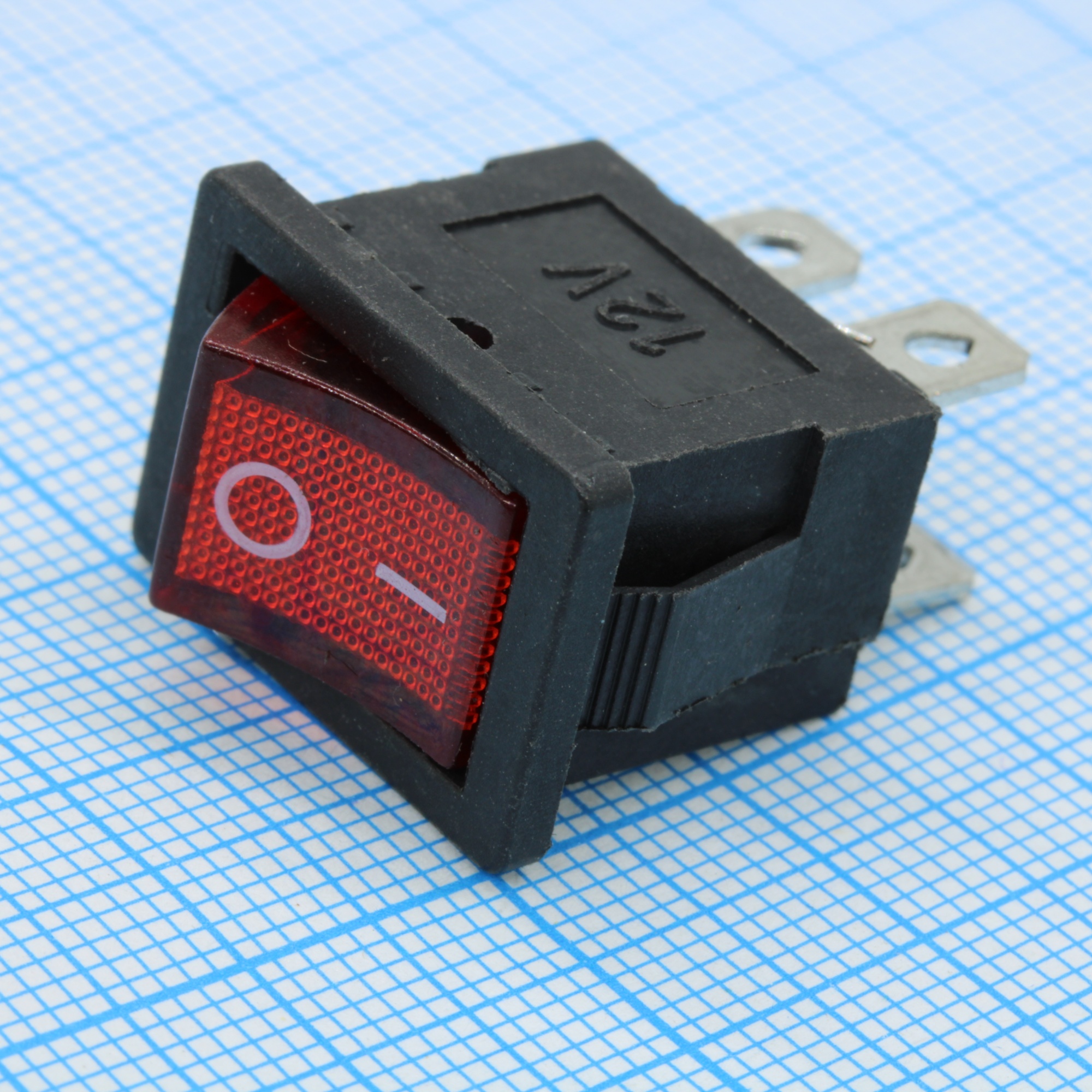 MIRS-201 12V ON-OFF - Клавишный переключатель MIRS-201, 12В, ON-OFF