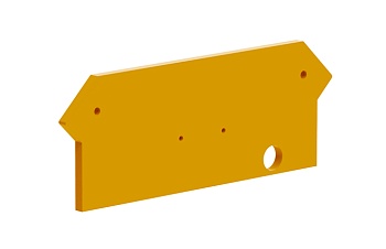 Торцевая крышка 215102 - Торцевая крышка для клемм TA1.5-2-2, цвет: оранжевый