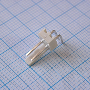 DS1070-2MRV6A - Разъем типа провод-плата, вилка угловая, шаг 2.54 мм, 2 контакта.