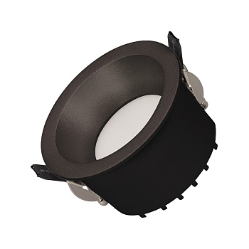 Светильник MS-DROP-BUILT-R84-8W Warm3000 (BK, 85 deg, 230V) 041493 - Встраиваемый светильник даунлайт. Мощность 8 Вт, св. поток 610 лм, 76 лм/Вт, тёплый 3000 K, CRI>90, угол 85°, напряжение питания 230 В. Чёрный круглый корпус из алюминия, степень защиты 