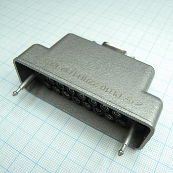 РП10-22 ЛП-П-О розетка с/к - Соединитель  низкочастотный, прямоугольный, внутреннего монтажа