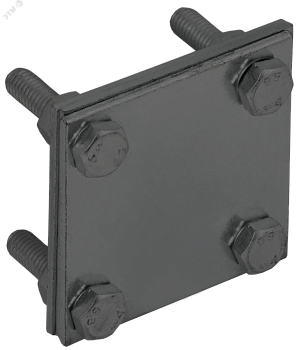 Зажим крестообразный с разделителем полоса-полоса 40мм оцинкованная сталь TD IEK ZCC68-13-1-40