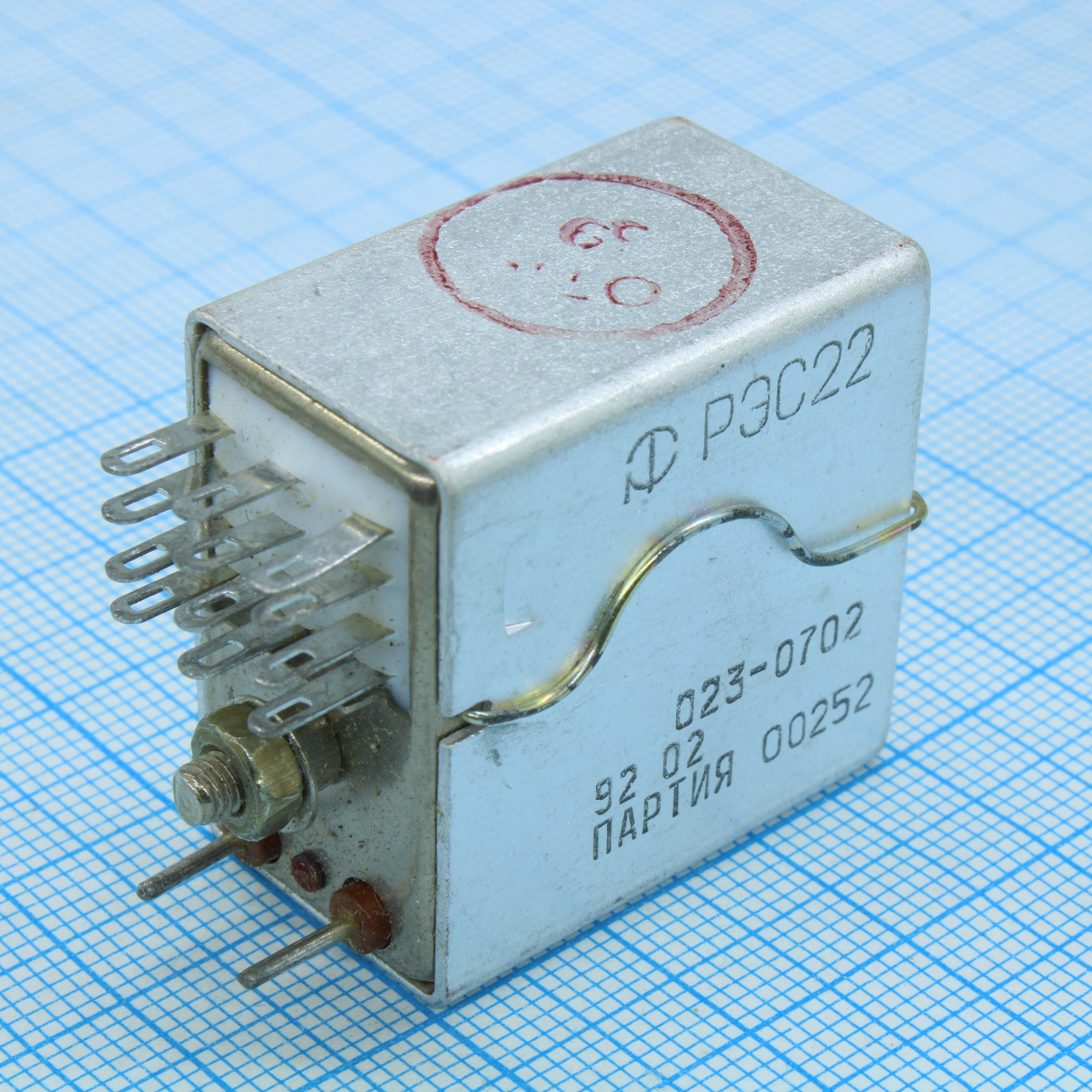 РЭС22    07.02 - Реле РЭС22 паспорт 07.02 катушка 24В