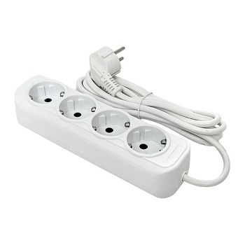 Удлинитель "Эксперт" 4 гнезда 2 метра 13А/3,0кВт с заземлением ПВС 3х1 PROxima UBA16-310-4-02