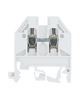 Клемма WK 2,5 /U White - Проходная клемма, тип фиксации провода: винтовой, номинальное сечение: 2,5 мм кв., 24A, 800V, ширина: 5 мм, цвет: белый, тип монтажа: DIN 35