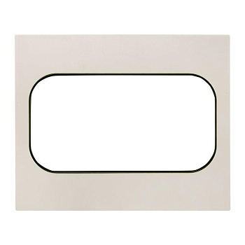 Рамка для розетки 2-м Стокгольм бел. с линией цвета черн. PROxima EYM-G-303-20