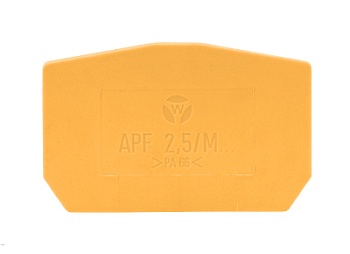 Крышка бок. APF 2,5/M... Orange - Крышка боковая, для клемм WKF 2,5/M..., цвет: оранжевый