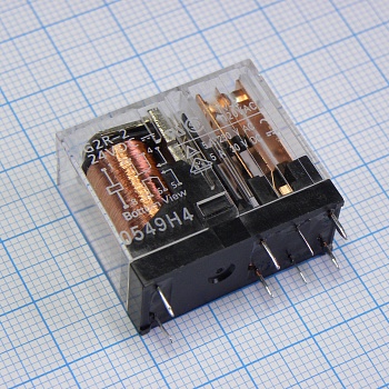 G2R-2-24DC - Универсальное реле, серия G2R, силовое, без защелки, DPDT, 24В DC, 5А