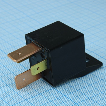 897-1AH-C1 12VDC - Реле автомобильное в колодку, с кронштейном.  Упр.: 12VDC, Потр. мощн.: 1.6W. Комм.: 70A 14VDC, конт.: 1 открытый, размер (LxWxH) мм: 25.8 х 25.8 х 25.0.