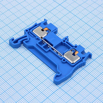 GP1.5-2-BU - Проходная клемма, тип фиксации провода: Push-in, номинальное сечение: 1.5 мм кв., 17,5A, 500V, ширина: 3,5 мм, цвет: синий, втычная перемычка, тип монтажа: DIN35