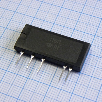 К293КП11БП - Реле средней мощности общего назначения  двуполярное Iком=0.7A, Uком=±400В