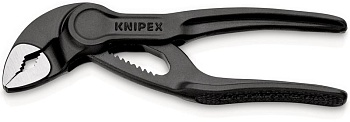 Переставные клещи KN-8700100 - KNIPEX Cobra® XS, зев 28 мм, длина 100 мм, фосфатированные