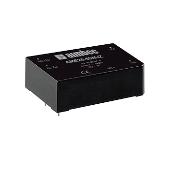 AME25-12SMJZ - AC/DC, 25Вт, вход 85…264В, выход 12В/2.1А, изоляция 4000В AC, КПД 88%, максимальная емкостная нагрузка не более 5000мкФ, 70x48x23.5мм, -40…70°C, пластик