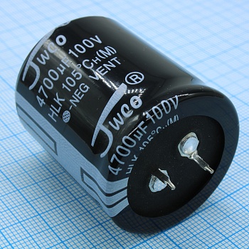 HLK471M2GBKJ3540VBK - Конденсатор алюминиевый электролитический 470мкФ 400В ±20% (35х40мм) защелкиваемые выводы 10мм 2000часов 105°C россыпь