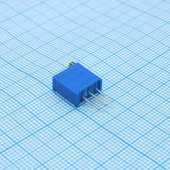 TSR-3296W-205R - Потенциометр многооборотный керметный 2МОм 0.5Вт ±10% 30 ±2 оборотов, (9.5 X 5 X 11.5мм)