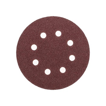 Диск абразивный на ворсовой основе на липучке перфорированный P60 125мм (уп.10шт) Kranz KR-91-1165