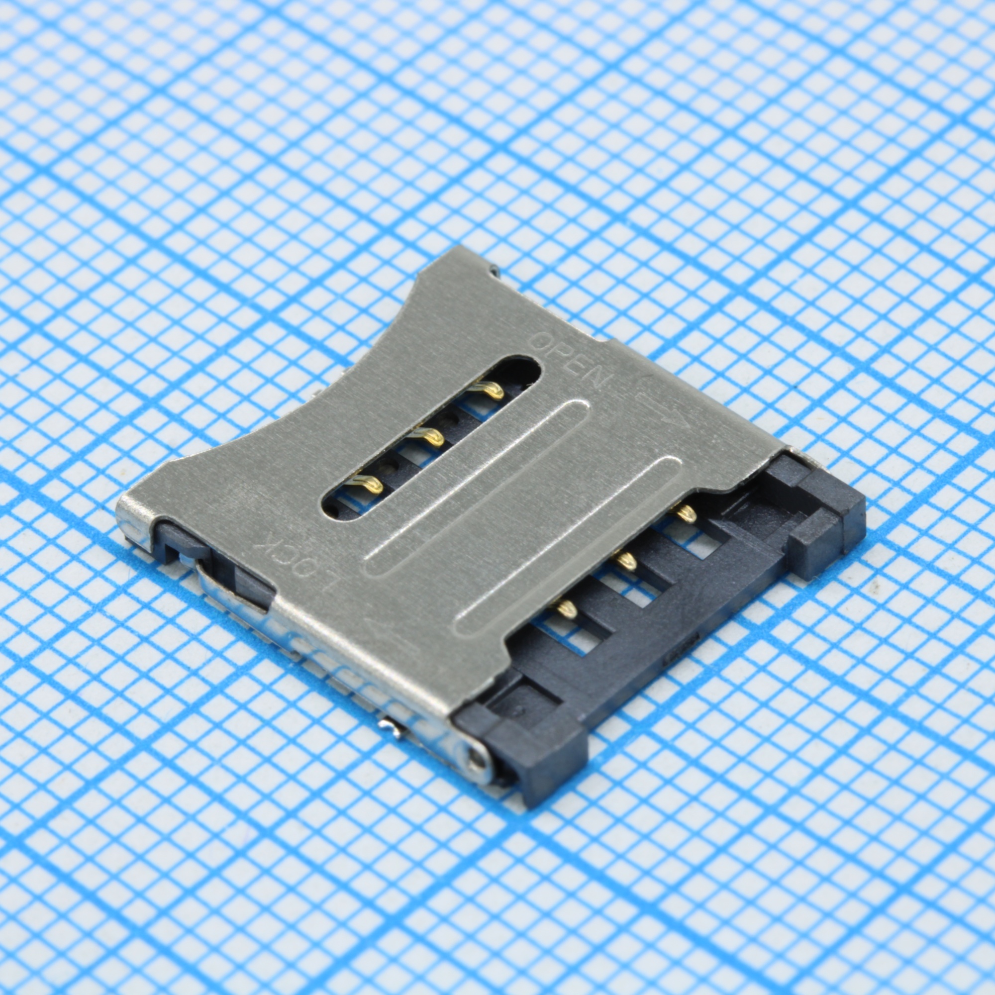 DS1138-18-06SS0BSR - Держатель micro SIM карты 6 контактов (SMT) на плату