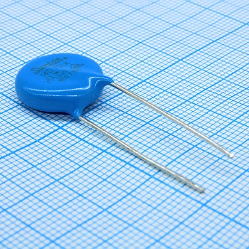 TSV14D751K - Варистор 460Vac/615Vdc, 4500A, 750V(1mA), прямые радиальные выводы, шаг 7.5мм, россыпь